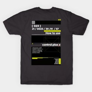 Control+z T-Shirt